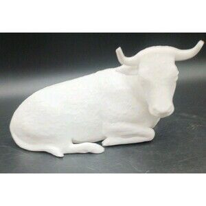Lenox The Nativity Bull White Bisque Bone China Damages